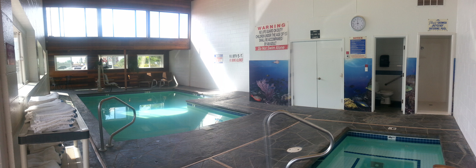 swimming pool at Hotel West in Idaho Falls.